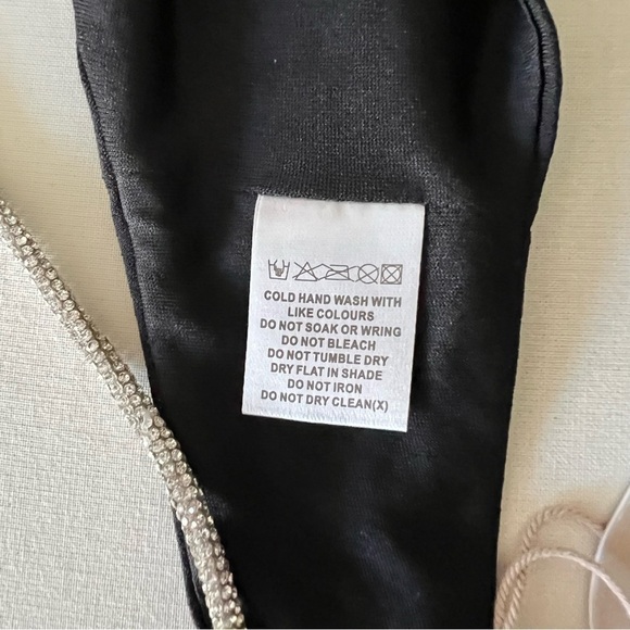 Meshki Sweeney Diamante Bralette Top in Black - Picture 14 of 16